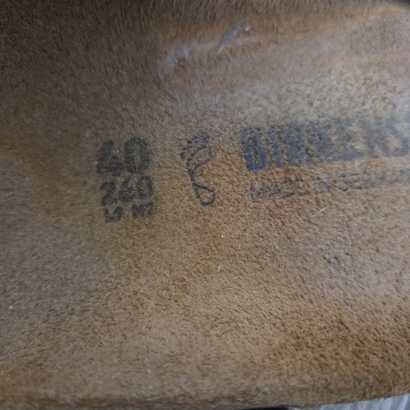 Birkenstock Gizeh Size W9 M7 Black Sandal - Picture 7 of 8